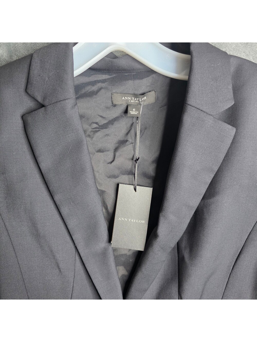 Ann Taylor Black Single Button Blazer Women's Sz 6 NWT - Picture 2 of 11